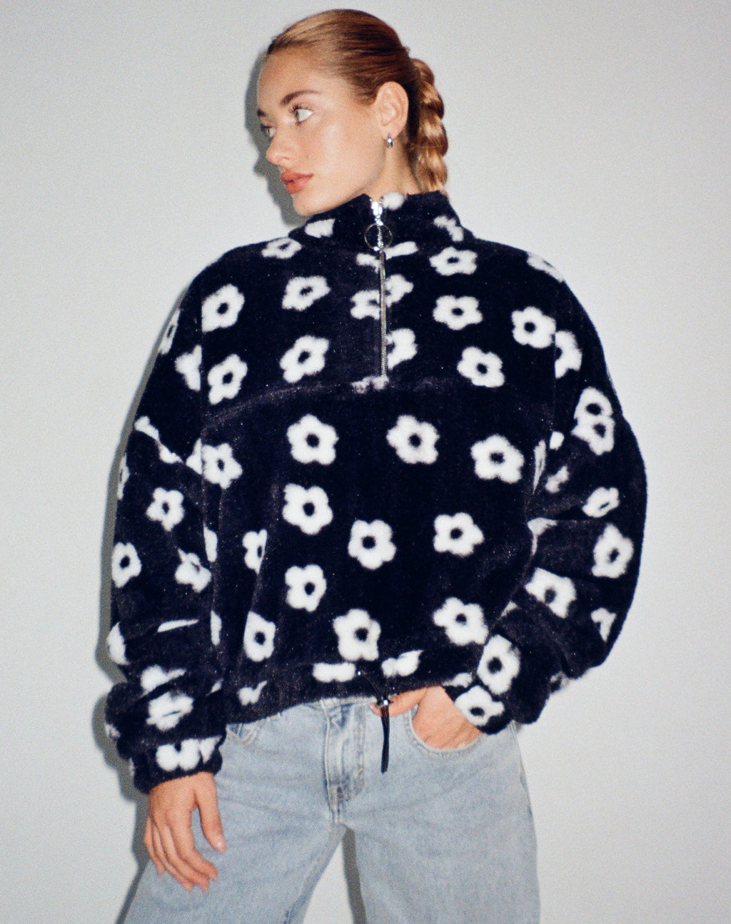 Nero jas in Daisy zwart en wit