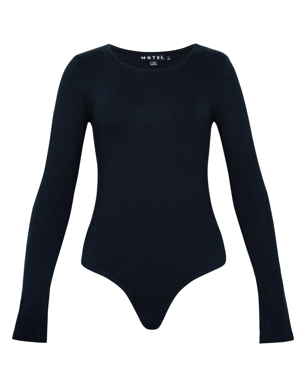 Abra Bodysuit met lange mouwen in zwart