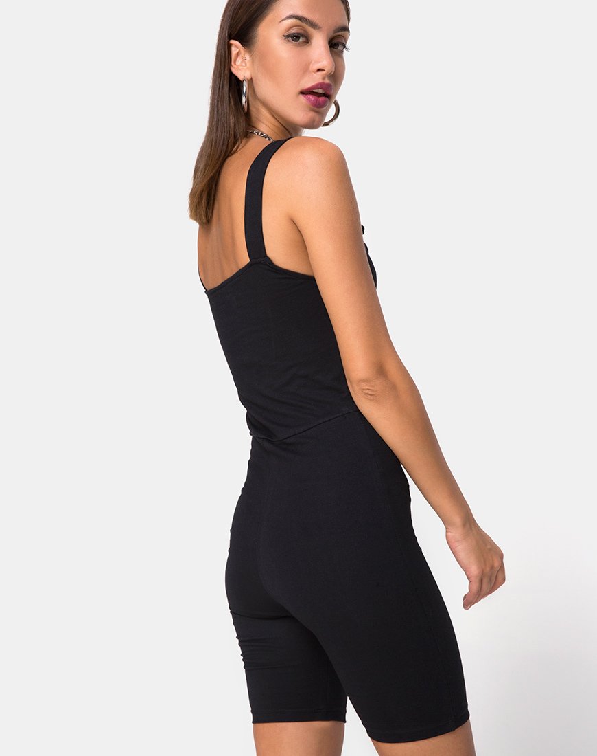 Acrety Unitard in zwarte gespen