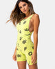 Afbeelding van Acro unitard in Groen met Tribal Herhaling