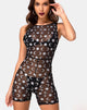 Afbeelding van Acro Unitard in Over the Moon Zwart met Glitter