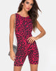 Afbeelding van Acro Unitard in Oversized Jaguar Red