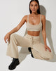 Afbeelding van Adda Bralet Top in Fluwelen Rib Neutraal Beige
