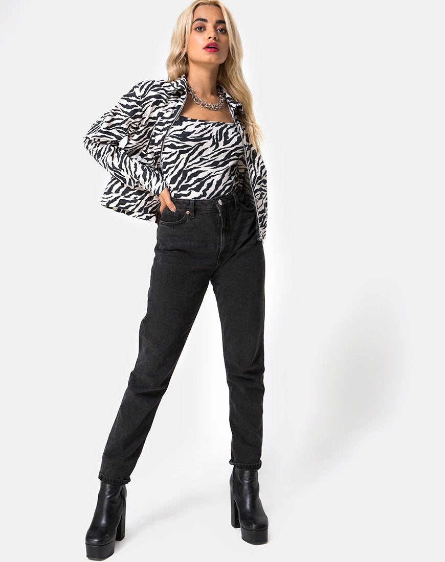 Afbeelding van Agatha Jacket in jaren 90 Zebra