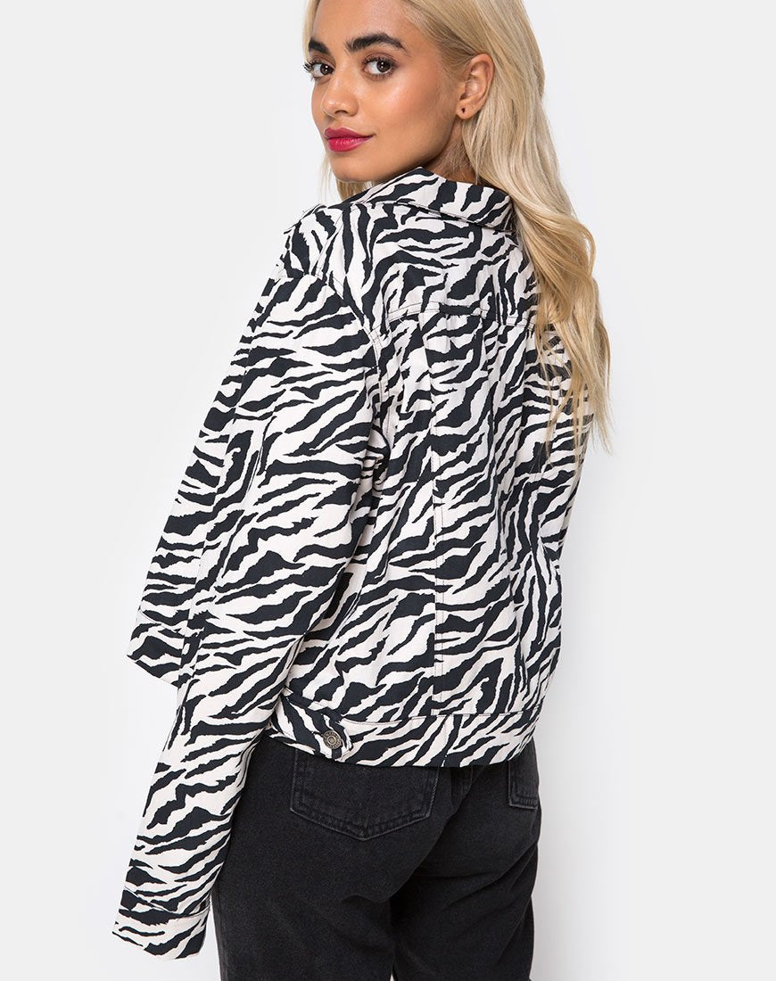 Afbeelding van Agatha Jacket in jaren 90 Zebra