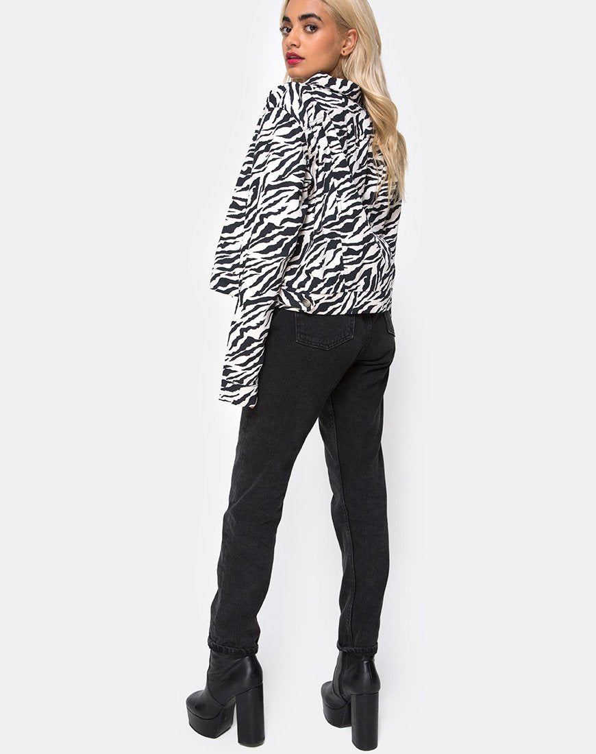 Afbeelding van Agatha Jacket in jaren 90 Zebra
