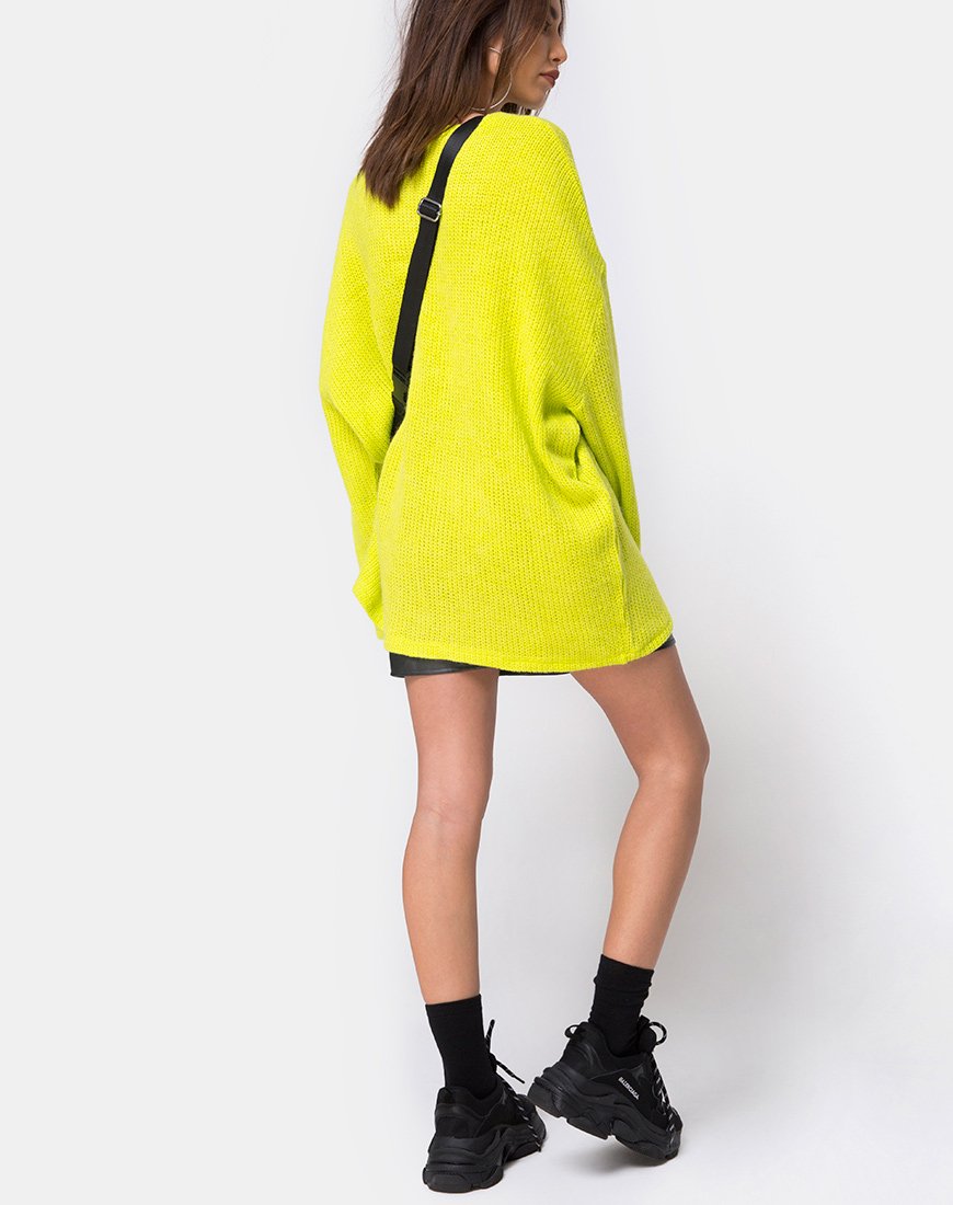 Afbeelding van Ajie Oversized Trui in Lime