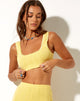 Afbeelding van Alena Bralette in Pointelle Citroen Diamantvorm