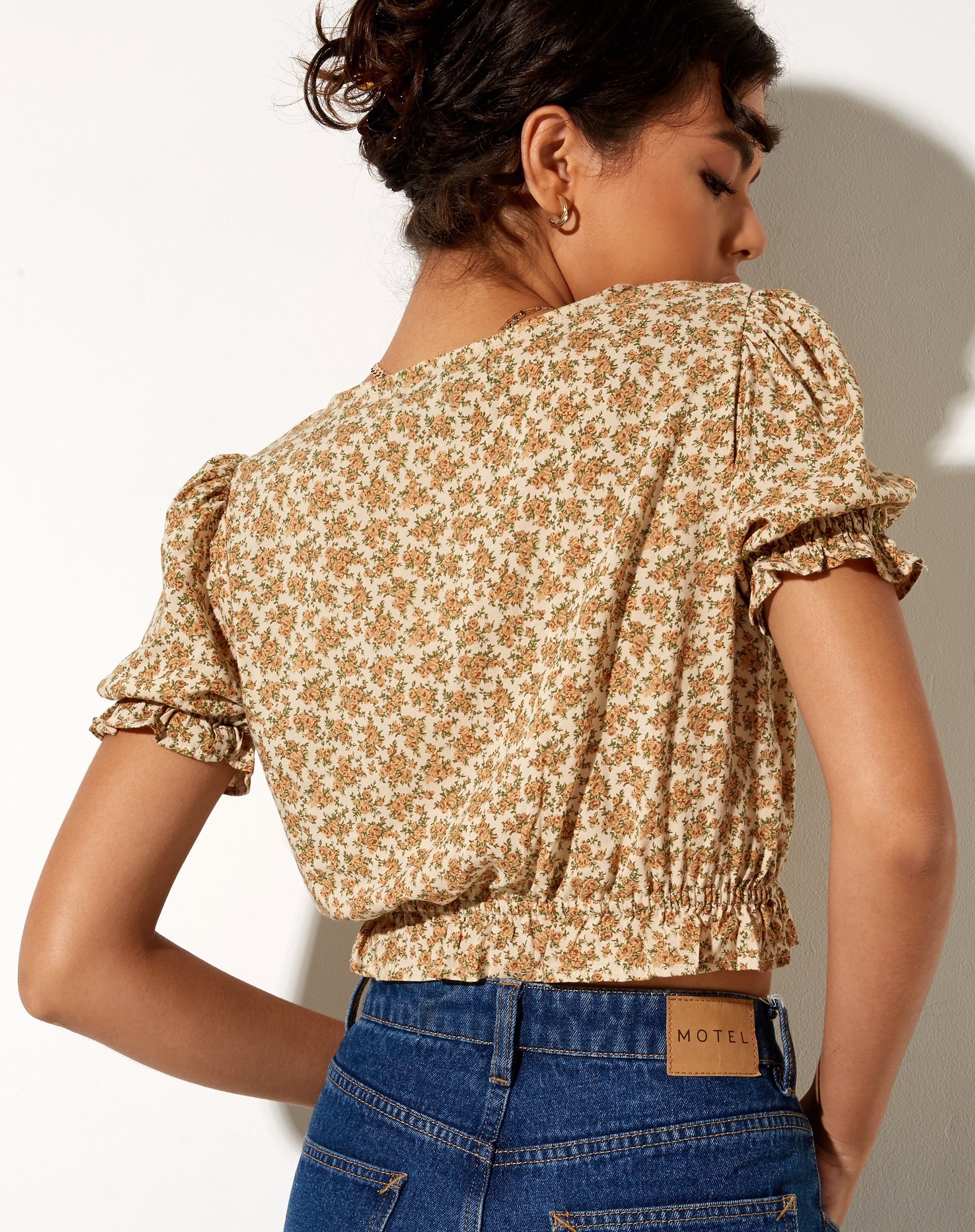 Afbeelding van Aley Crop Top in Washed Ditsy