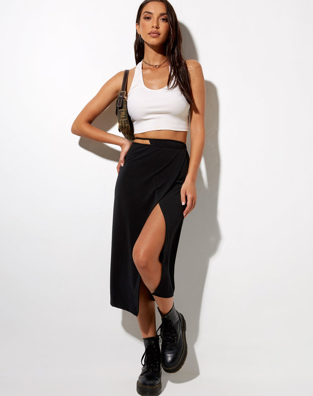 Alicia Midi rok in zwart