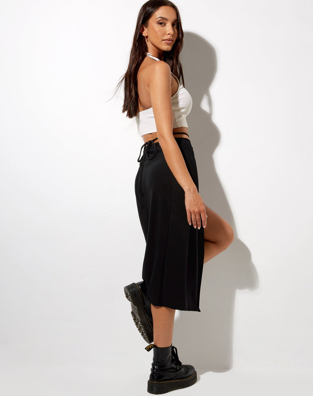 Alicia Midi rok in zwart
