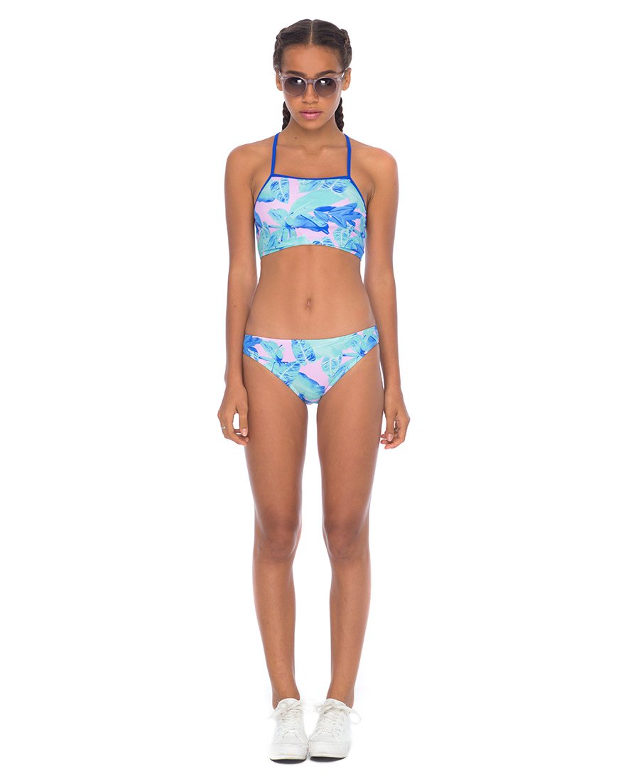 Amandel Bikinitop in Palm Glitch