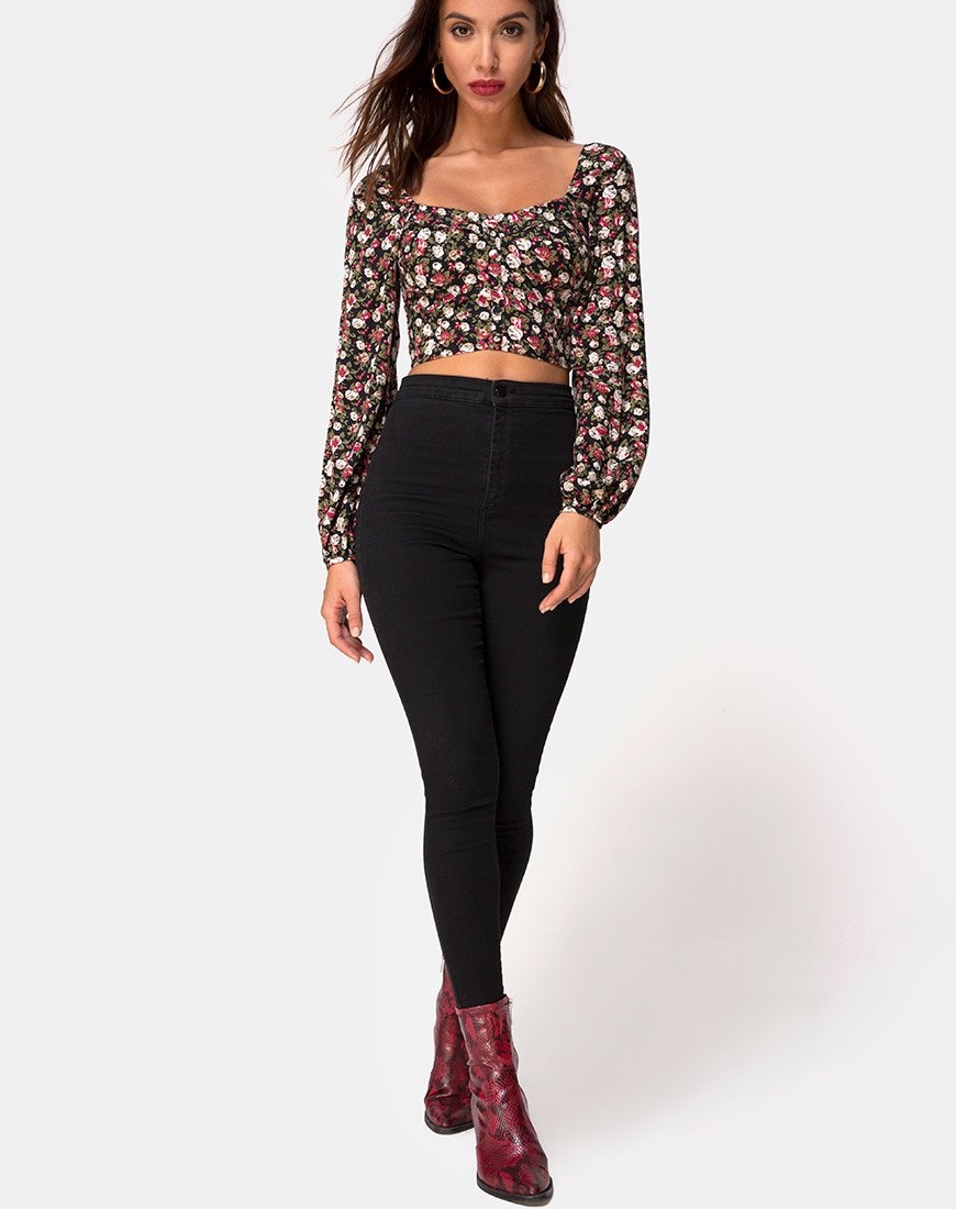 Afbeelding van Alor Crop Top in Courtney Bloemen