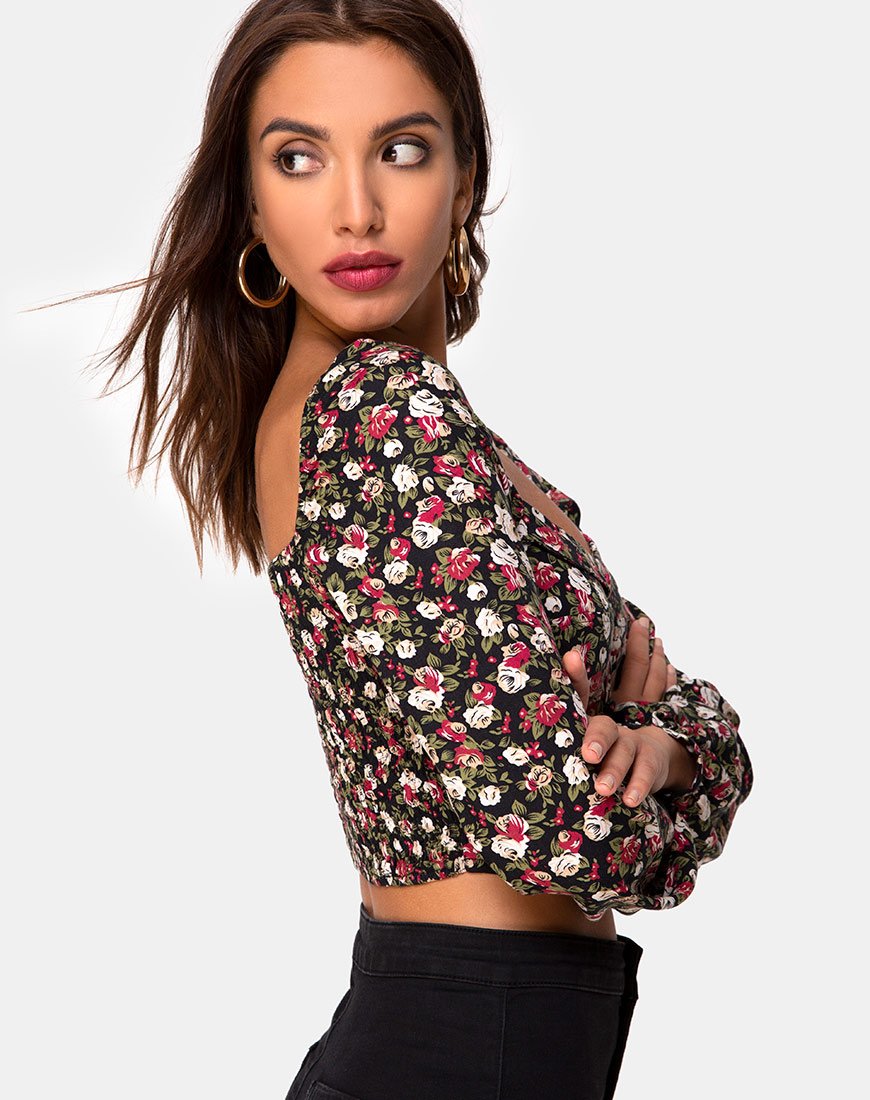 Afbeelding van Alor Crop Top in Courtney Bloemen