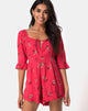 Afbeelding van Altary Playsuit in Rouge Rose Pink