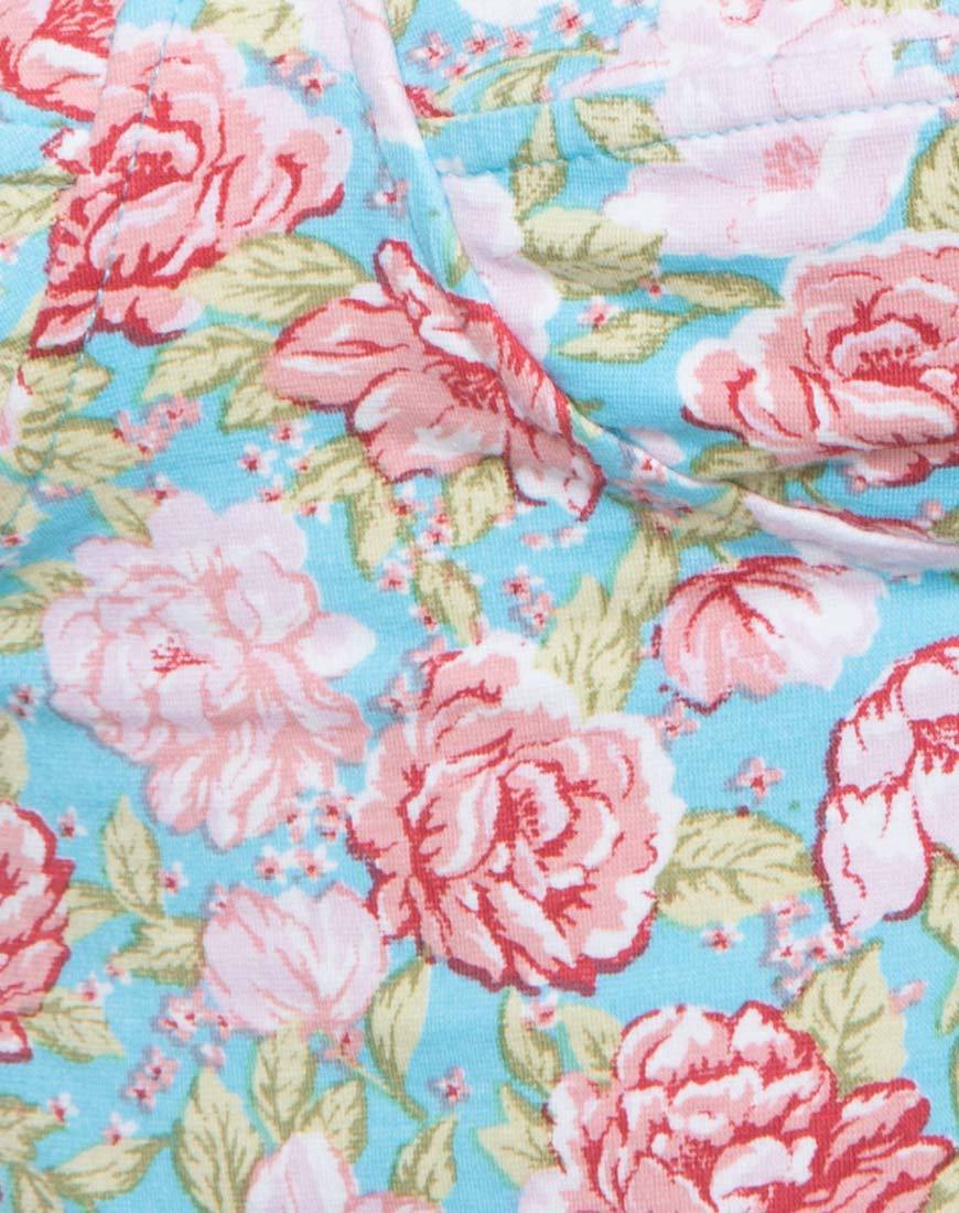 Afbeelding van Alvina Bodycon Dress in Bloom Floral Blue Base