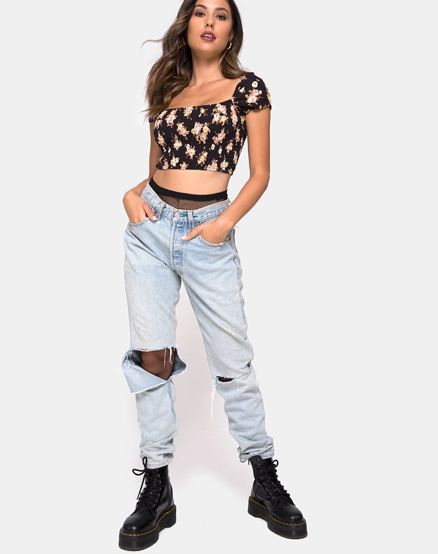 Afbeelding van Alya Crop Top in Antiek Roos