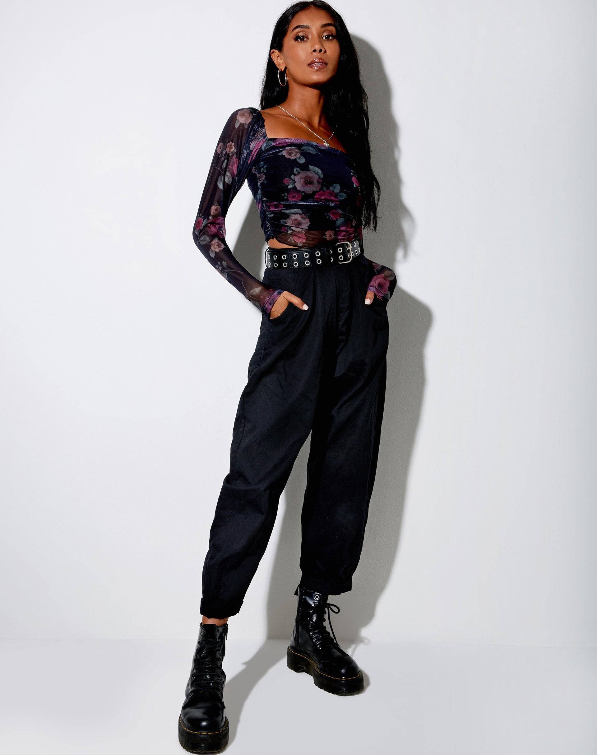 Afbeelding van Amara Crop Top in Gothic Rose