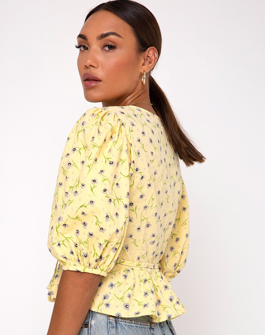 Afbeelding van Amiya Top in Wild Flower Lemon Drop