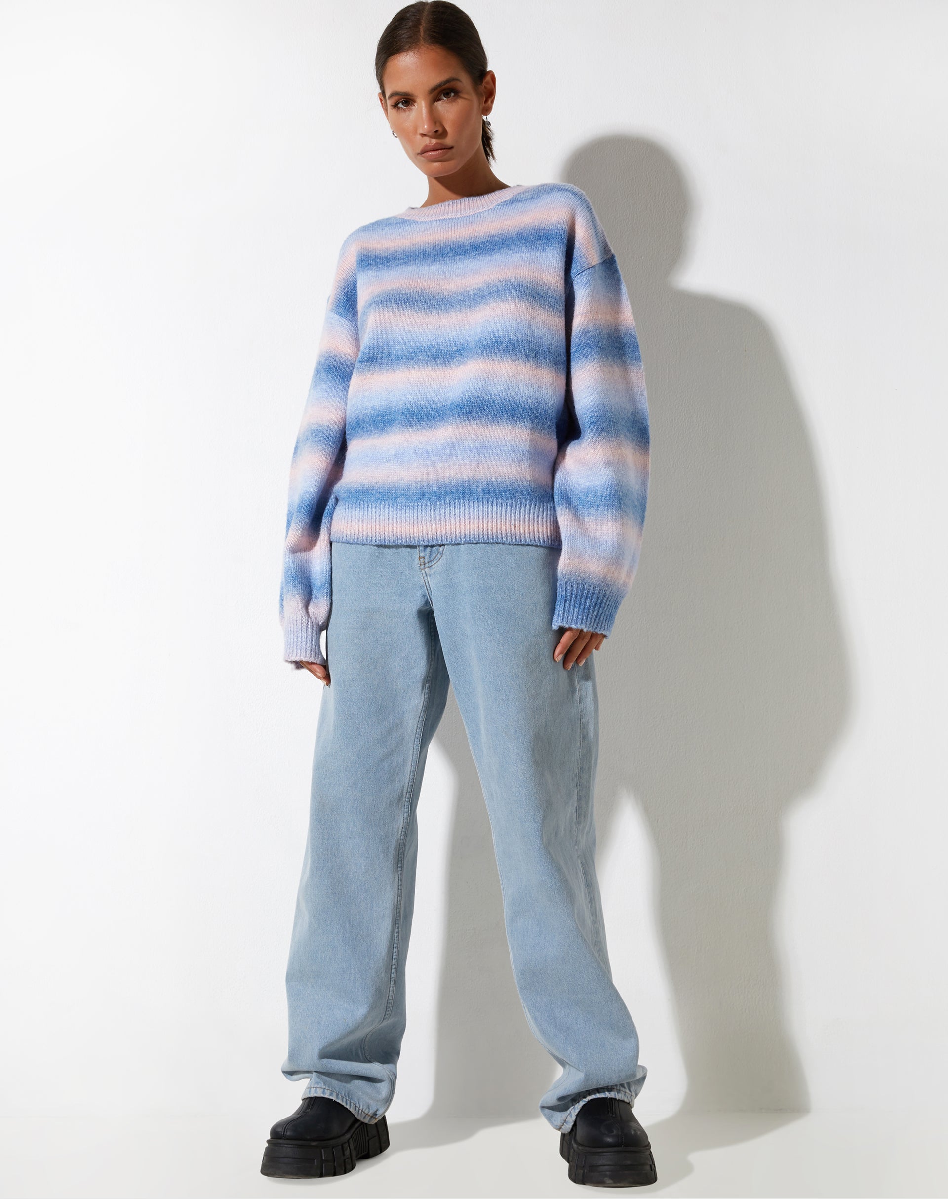 Afbeelding van Ammaria Trui in Roze en Blauw