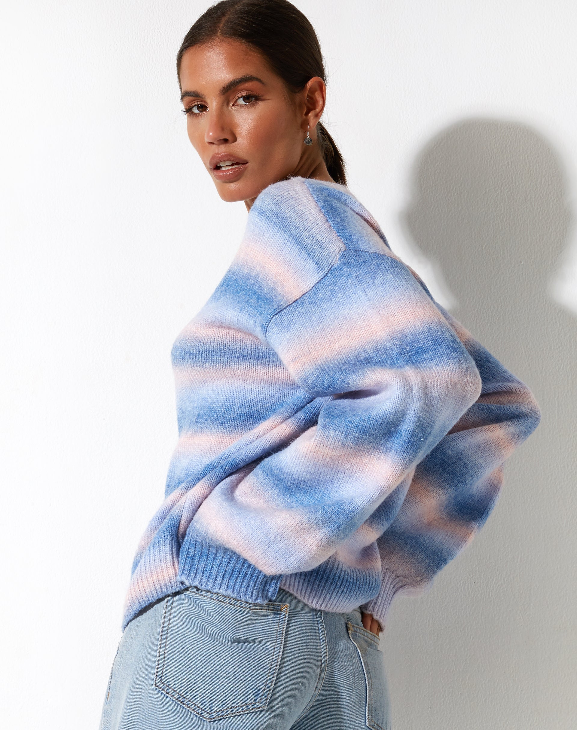 Afbeelding van Ammaria Trui in Roze en Blauw
