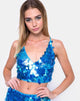 Image van Engel Crop Top in Viscale Disc Sequin Marine