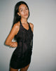 Afbeelding van Anggi Mini Zip Up Dress in Parachute Zwart