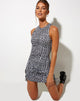 Afbeelding van Ardilla Bodycon Jurk in Wavey Dogtooth