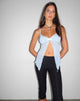 Afbeelding van Arsyla Vlindertop van mesh in pastelblauw