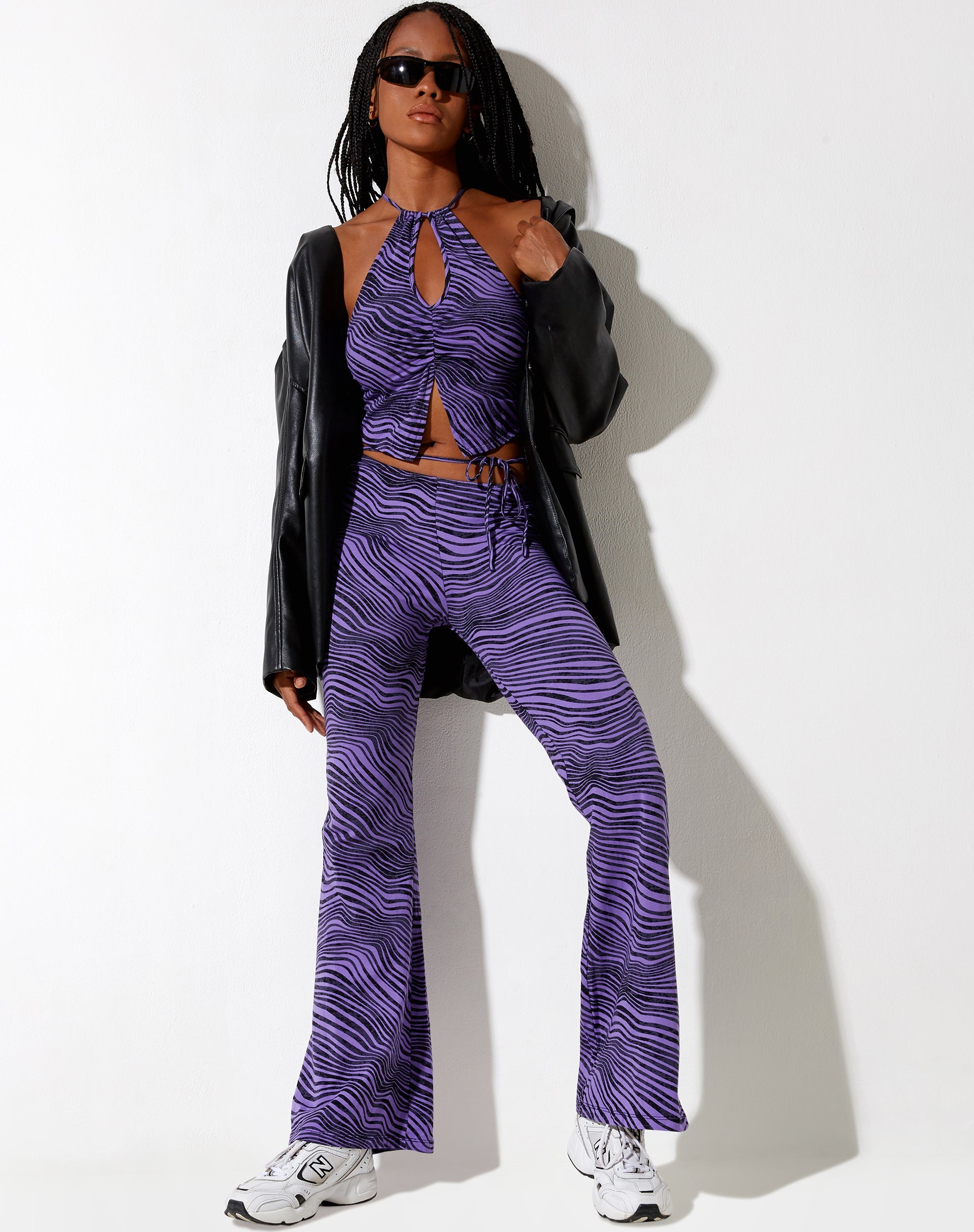 Afbeelding van Asmi Crop Top in Desert Terrain Purple