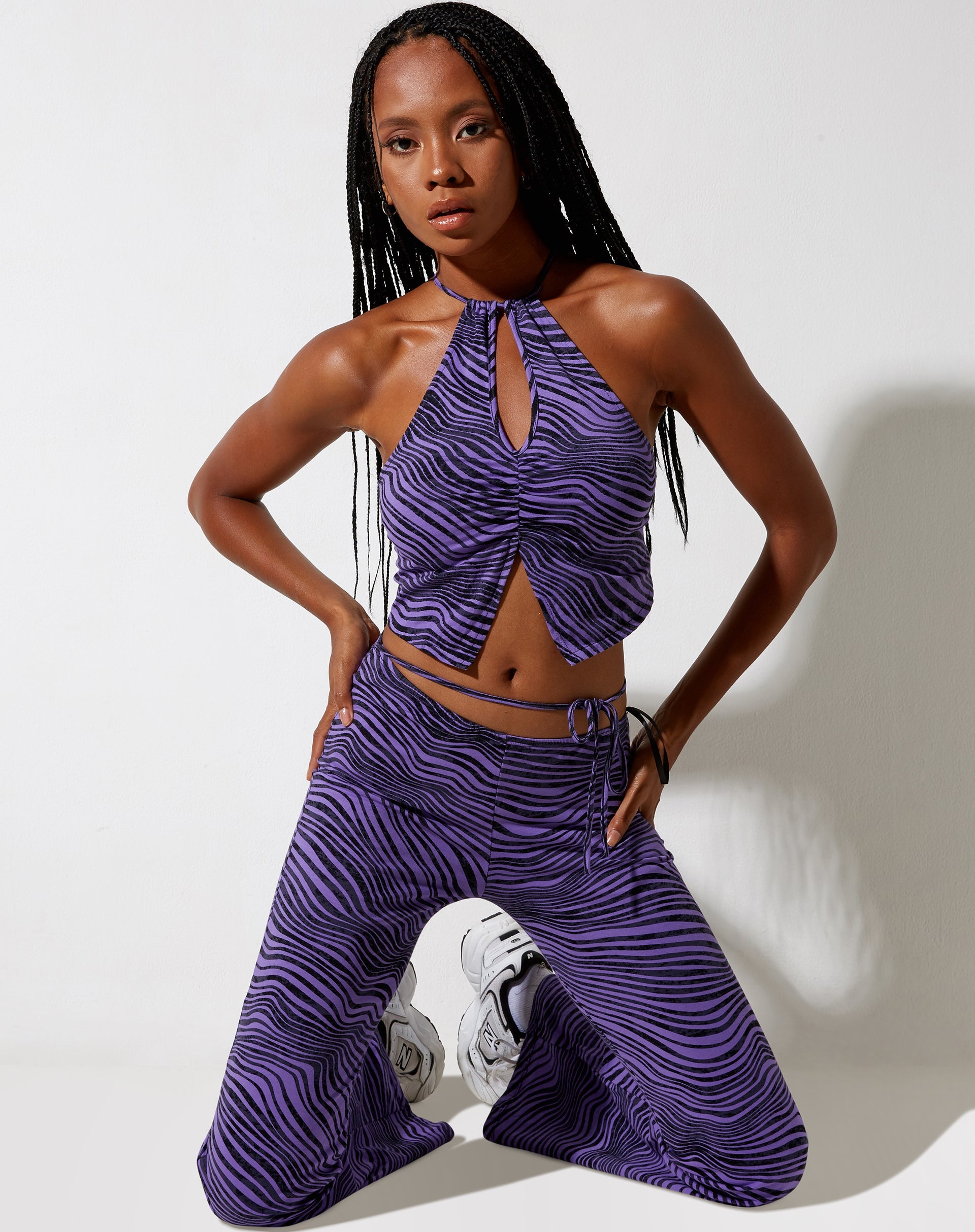 Afbeelding van Asmi Crop Top in Desert Terrain Purple