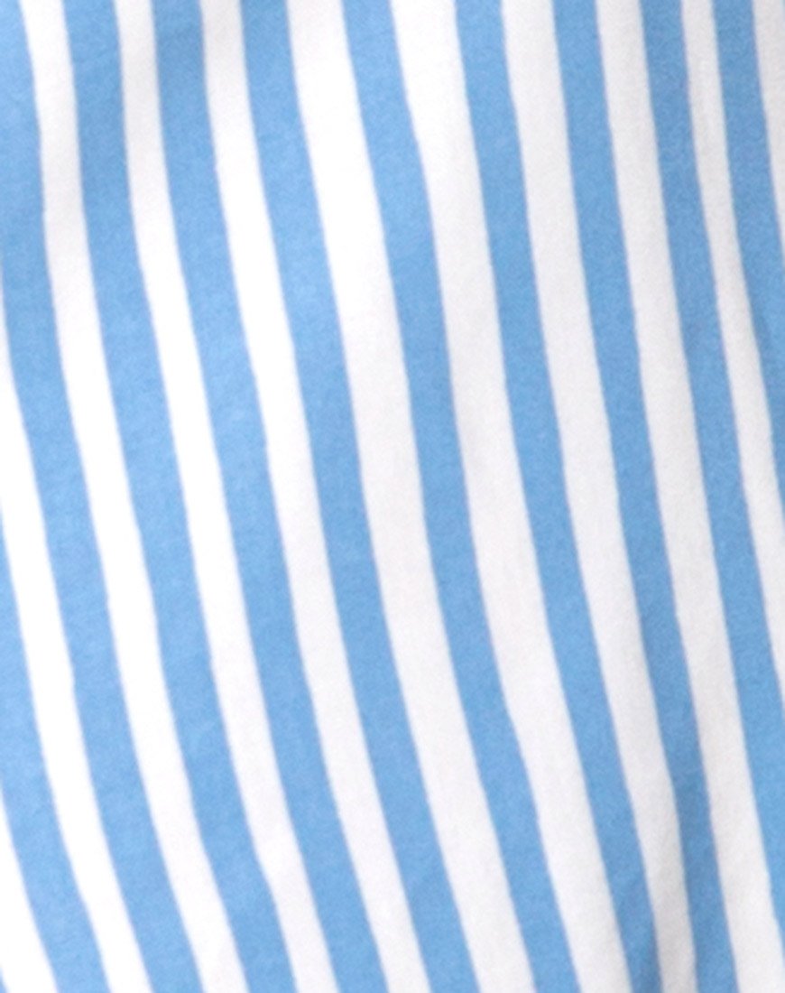 Afbeelding van Auvaly Slip Dress in Basic Stripe Blauw en Wit