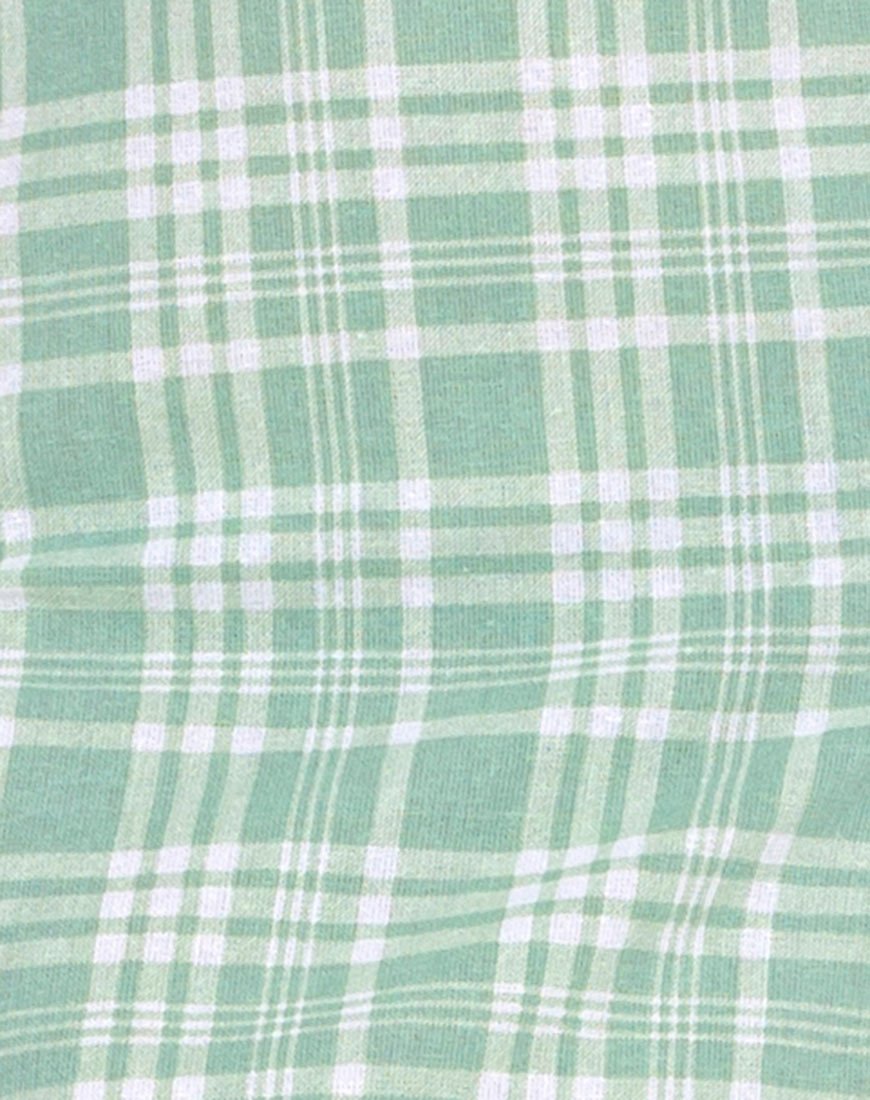 Afbeelding van Ayuka Midi jurk in tafelkleed Neo Mint