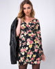 Afbeelding van Azetti Wikkeljurk in Vintage Bloemen