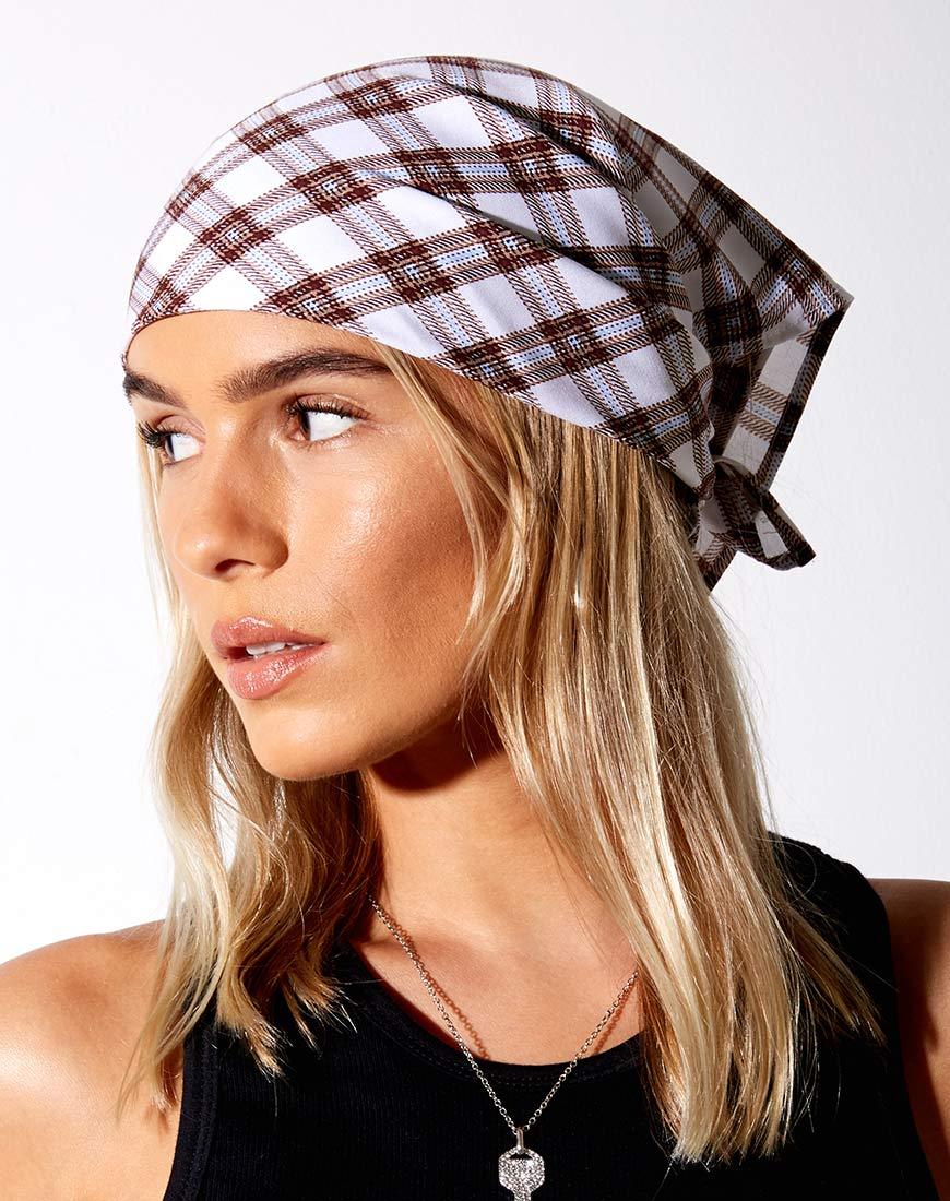 Bandana in Schaakmat Bruin