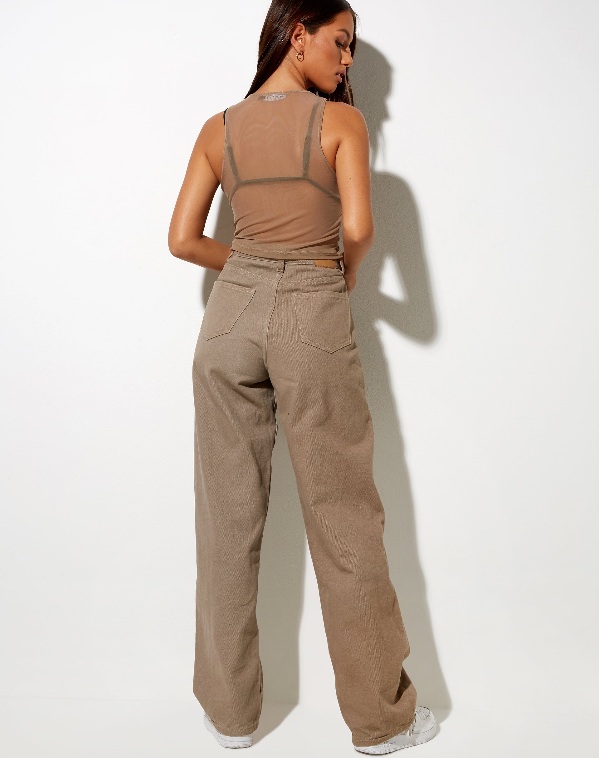 Afbeelding van Barika Top in Mesh Taupe