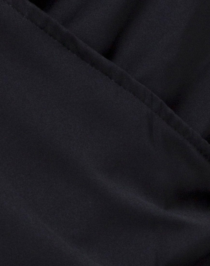 Afbeelding van Bartier Mini Jurk in Satijn Max Zara Zwart