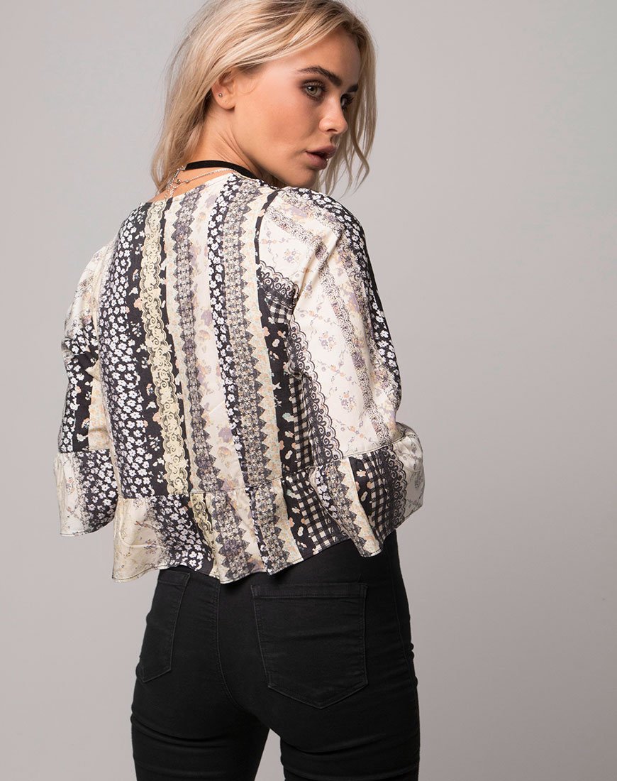 Basel Crop Top in Grunge Kant
