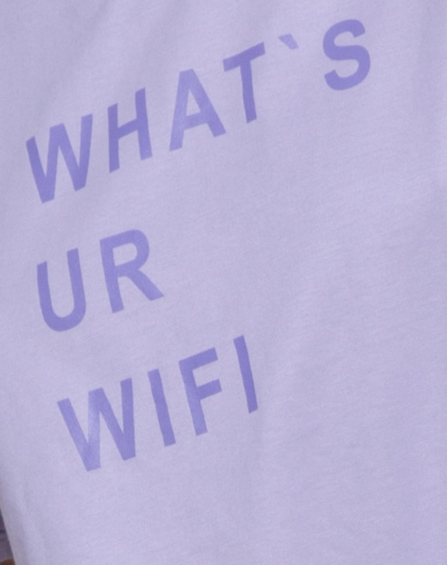 Afbeelding van Oversized Basic T-shirt in Whats Ur Wifi