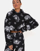 Afbeelding van Roky Cropped Hoody in Dragon Black