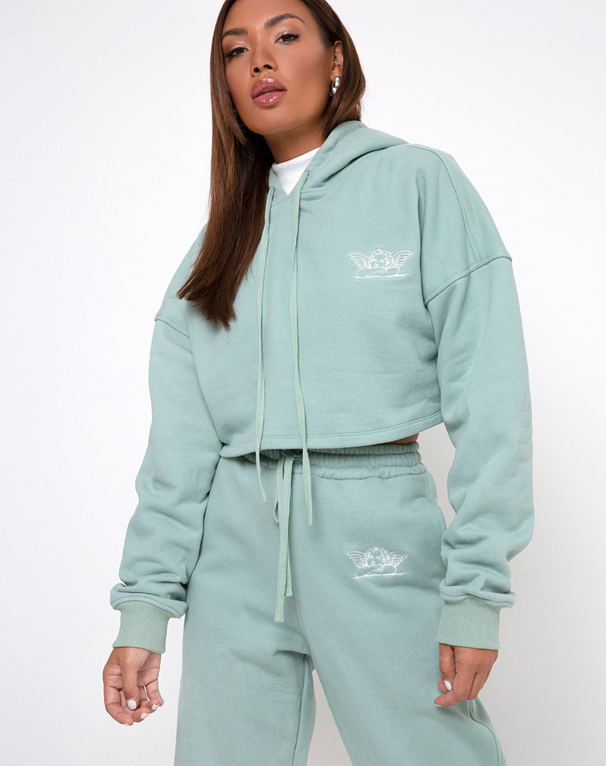 Afbeelding van Roky Hoodie in Seafoam Angelo Embro