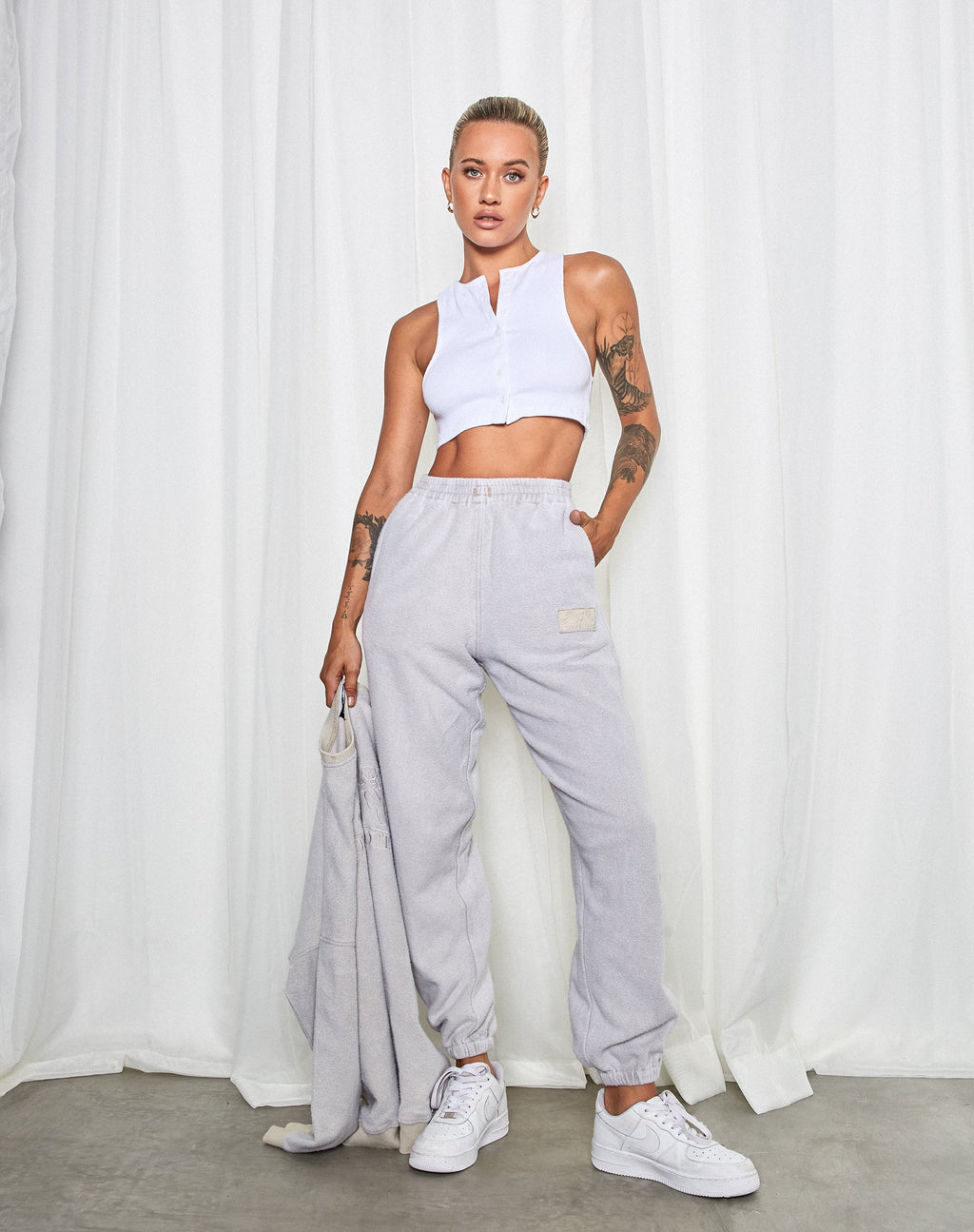 Basta Jogger in Kokosmelk Cherubijn L'Amour Label Embro
