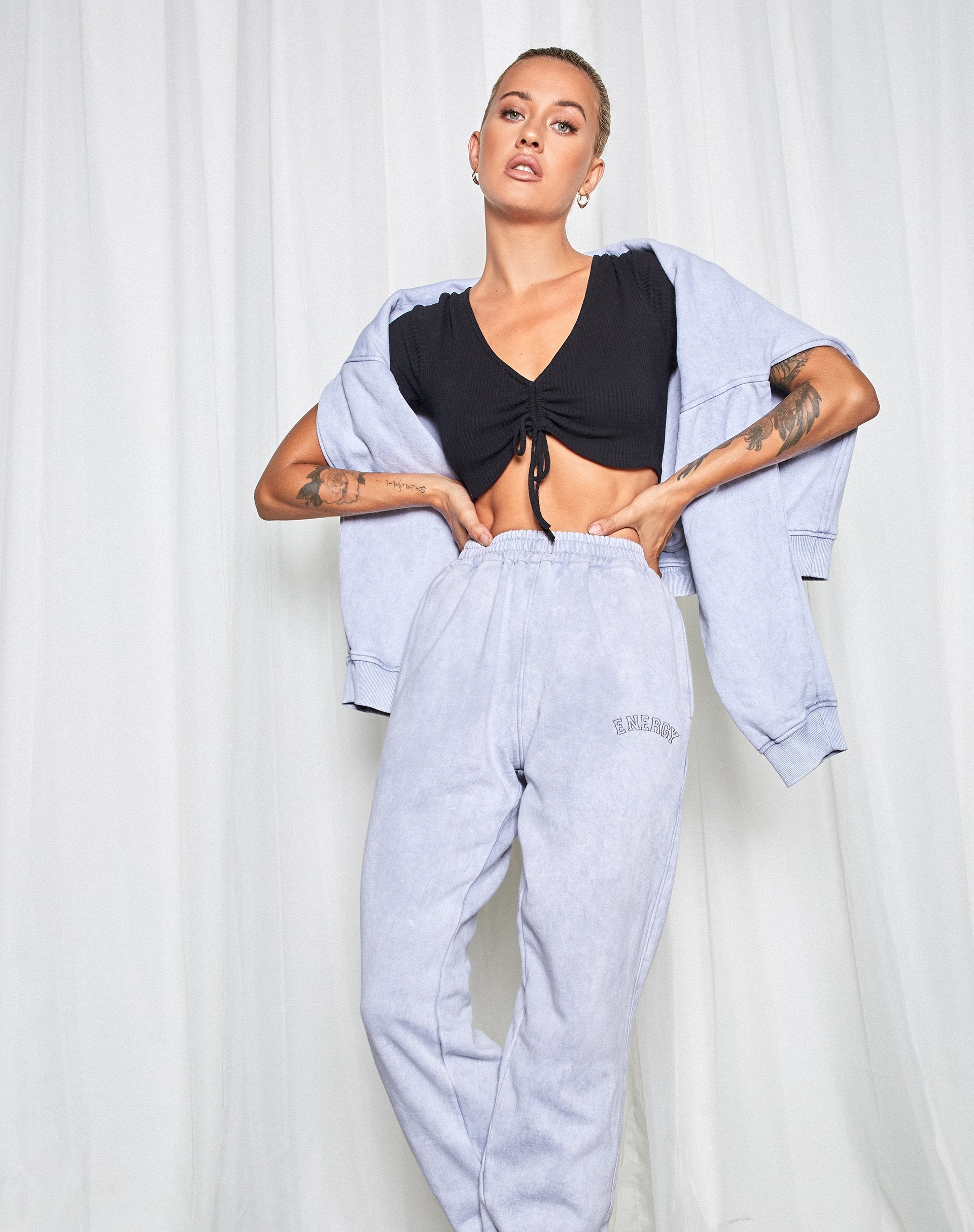 Afbeelding van Basta Jogger in Silver Wash Energy Embro