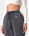 Acid Washed Zwart met Engelen Embro