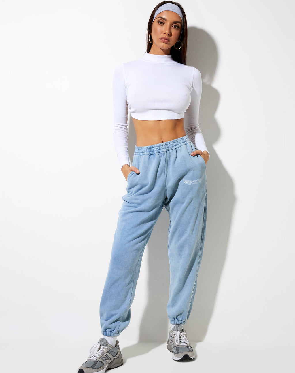 Basta Jogger in gewassen blauw 'Angel Energy' vleugels