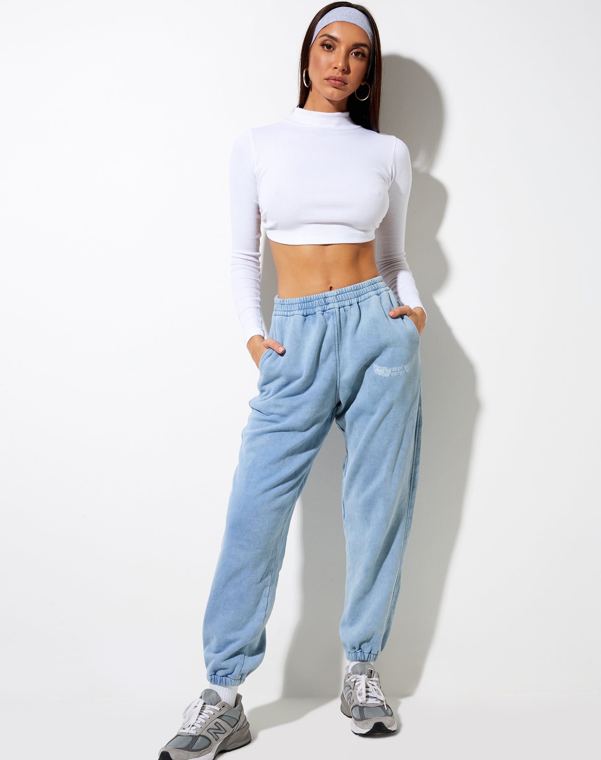 Afbeelding van Basta Jogger in gewassen blauw Angel Energy Wings