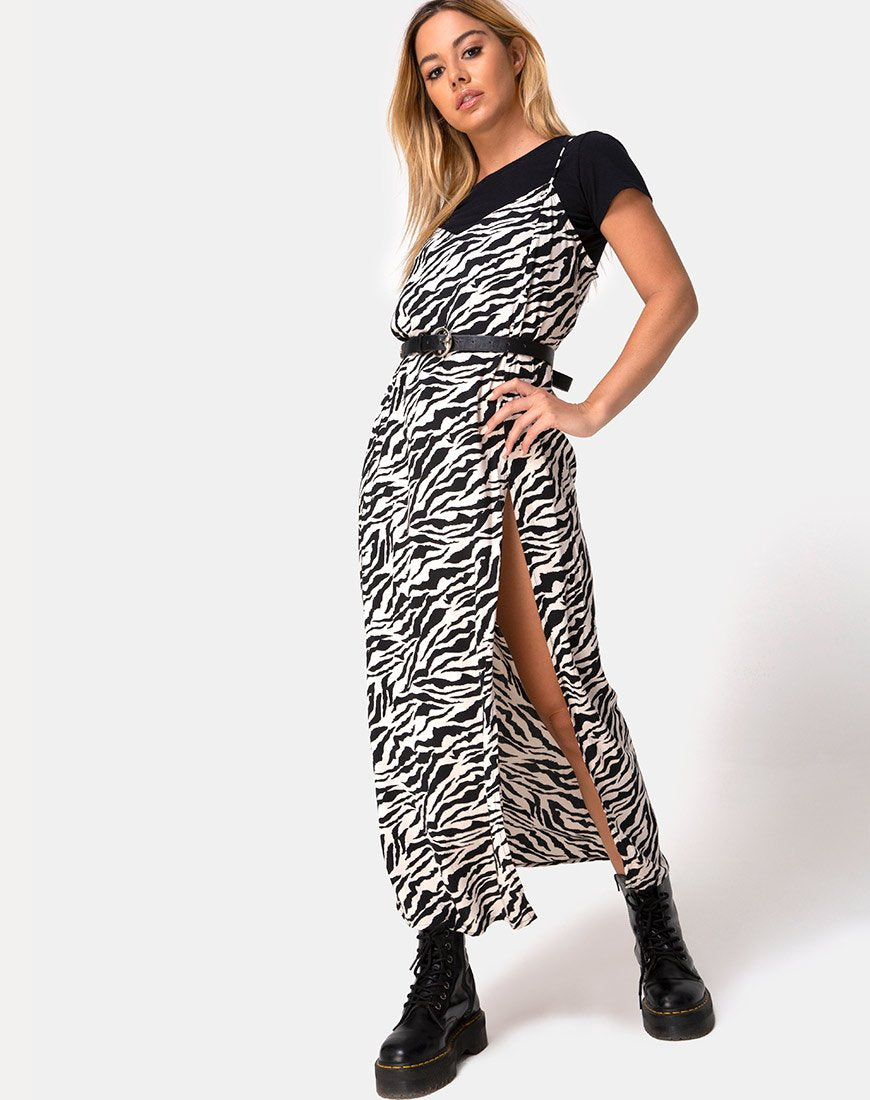 Afbeelding van Batis Maxi Dress in 90s Zebra