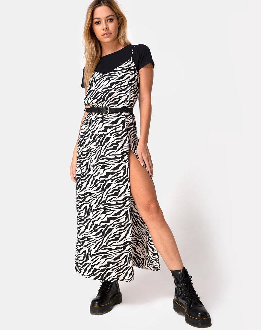 Afbeelding van Batis Maxi Dress in 90s Zebra