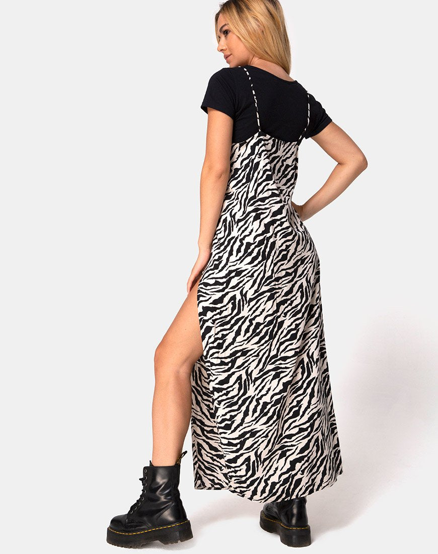 Afbeelding van Batis Maxi Dress in 90s Zebra