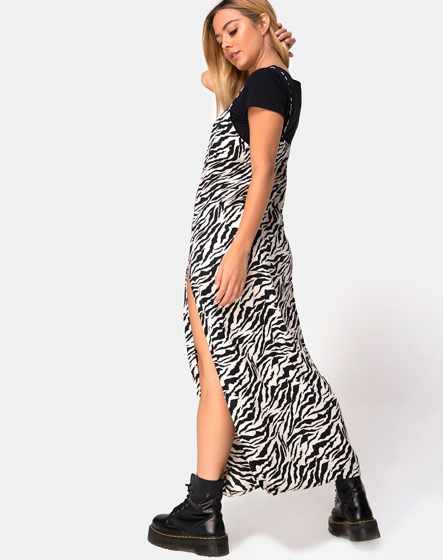 Afbeelding van Batis Maxi Dress in 90s Zebra